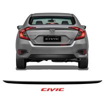 Friso Do Porta-Malas Honda Civic G10 2016 Até 2021 + Emblema