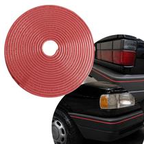 Friso Filete Fita personalização parachoque Gol Voyage Saveiro Parati 1987 1994 Vermelho 6mts 100.54
