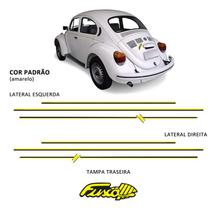 Friso Fusca Itamar Adesivo Lateral Faixa Amarela Filete