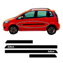 Friso Lateral Borrachão Fiat Idea 2005 a 2016 4 Portas c/ nome Friso Lateral Borrachão Fiat Idea 2005 a 2016 4 Portas c/ nome