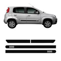 Friso Lateral Borrachão Novo Uno 11 A 21 4 Portas Preto