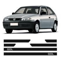 Friso Lateral Borrachão Vw Gol G3 G4 2 Portas Com Nome 6110A