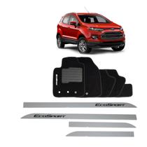 Friso Lateral Branco Ecosport 2013 em diante + Tapete