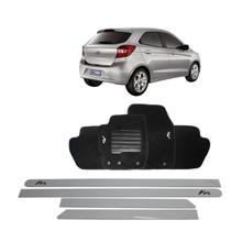 Friso Lateral Branco Ford Ká 2015 + Tapete Bordado