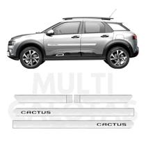 Friso Lateral Citroen Cactus 2019 A 2022 Cinza Com Nome