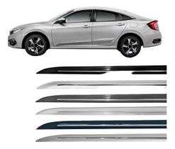 Friso Lateral Civic G10 2017 2018 2019 2020 Novo Modelo Branco Estelar Perolizado