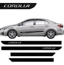 Friso lateral corolla tipo borrachão kit autocolante