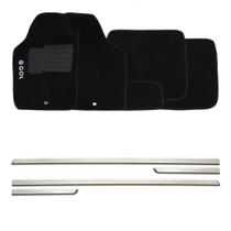 Friso lateral cromado 2 portas + tapete bordado gol g3 g4 Friso lateral cromado 2 portas + tapete bordado gol g3 g4