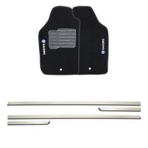 Friso lateral cromado universal 2p - nk0881 + tapete bordado saveiro g5 g6 c.simples Friso lateral cromado universal 2p - nk0881 + tapete bordado saveiro g5 g6 c.simples