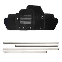 Friso lateral cromado universal 4p - nk0898 + tapete bordado novo ka 15/... Friso lateral cromado universal 4p - nk0898 + tapete bordado novo ka 15/...