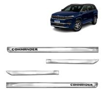 Friso Lateral Cromado XTreme para Commander 2022 á 2023 Personalizado, 4 Portas, Modelo Adaptável