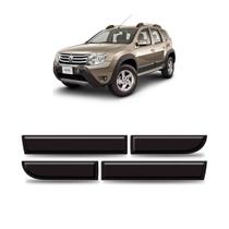Friso Lateral Duster 2012 A 2018 - Preto - Kit 4 Peças