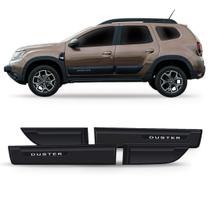 Friso lateral duster 2020 2021 4 peças preto auto colante
