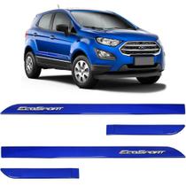 Friso Lateral Ecosport 2013 a 2020 Azul Aurora Alto Relevo