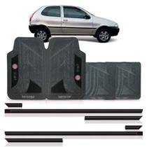 Friso lateral fiat palio g1 1996 a 1999 2p + jogo tapete