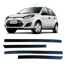 Friso Lateral Fiesta 2003 A 2014 Jogo Borracha Preto 4 Porta - 200.112
