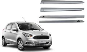 Friso Lateral Ford Ka 2014 A 2021 4 Portas Com Logo "ka" Prata Dublin - BH4AP20076AAPRT