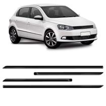 Friso Lateral Gol/voyage 2013 A 2017 4p - Preto - Kit 4 Pçs