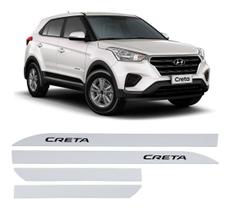 Friso Lateral Hyundai Creta 2017 2018 2019 2020 Branco Atlas