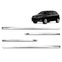 Friso Lateral Inferior Gol G5 2008 2009 2010 2011 2012 2013 2014 2015 2016 2017 2018 2019 2020 2021 2022 2023 Kit Slim Cromado Espelhado