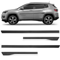 Friso Lateral Jeep Compass 2015 a 2020 Borrachão Preto Modelo Original