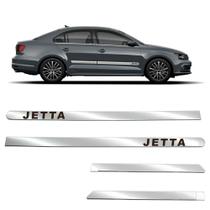 Friso Lateral Largo Jetta 2011 a 2023 Kit Cromado Personalizado 4 Portas