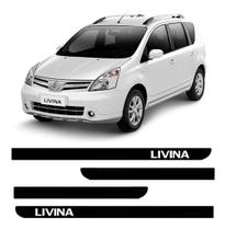 Friso lateral livina tipo borrachão kit autocolante todos Friso lateral livina tipo borrachão kit autocolante todos
