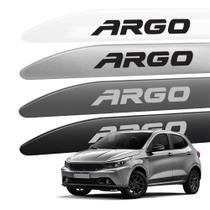 Friso Lateral para Argo 2017 a 2026 Preto Vulcano Facao Proteção 4 Portas