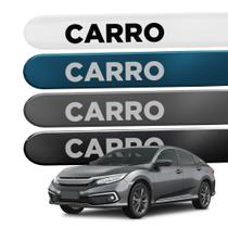 Friso Lateral para Civic 2012 a 2021 Proteção 4 Portas Ponta Redonda