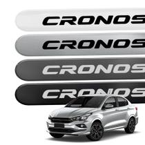 Friso Lateral para Cronos 2018 a 2026 Proteção 4 Portas Ponta Redonda