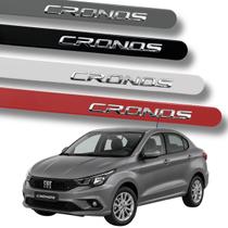 Friso Lateral Para Cronos 2022 2023 2024 25 Nome Cromada COR:VERMELHO MONTECARLO