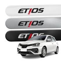 Friso Lateral para Etios 2012 a 2021 Proteção 4 Portas Ponta Redonda