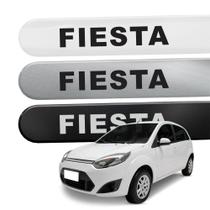Friso Lateral para Fiesta 2002 a 2014 Proteção 4 Portas Ponta Redonda