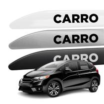 Friso Lateral para Fit 2013 a 2021 com Ponta Facao Nome em Adesivo 4 Portas