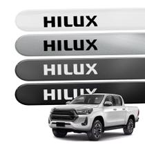 Friso Lateral para Hilux 2005 a 2026 Proteção 4 Portas Ponta Redonda