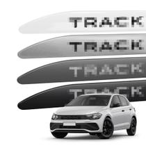 Friso Lateral para Polo Track 2023 a 2026 com Ponta Facao Nome em Adesivo 4 Portas