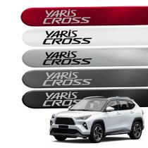 Friso Lateral para Yaris Cross 2026 Proteção 4 Portas Jogo com Ponta Redonda