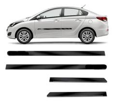 Friso Lateral Personalizado Hb20S Preto KIT AUTOCOLANTE Friso Lateral Personalizado Hb20S Preto KIT AUTOCOLANTE