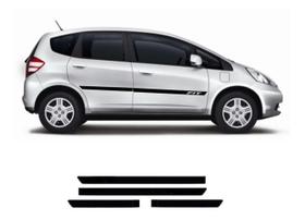 Friso Lateral Personalizado Honda FIT Tipo Borrachão KIT AUTOCOLANTE Friso Lateral Personalizado Honda FIT Tipo Borrachão KIT AUTOCOLANTE