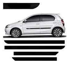 Friso Lateral Personalizado Toyota Etios 12 A 15 KIT AUTOCOLANTE Friso Lateral Personalizado Toyota Etios 12 A 15 KIT AUTOCOLANTE