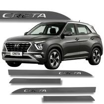 Friso Lateral Porta Novo Creta 2020 a 2026 Nome Alto Relevo Cores:Cinza Shadow Friso Lateral Porta Novo Creta 2020 a 2026 Nome Alto Relevo Cores:Cinza Shadow