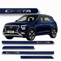 Friso Lateral Porta Novo Creta 2020 a 2026 Nome Cromado Cores:Azul Sapphire Friso Lateral Porta Novo Creta 2020 a 2026 Nome Cromado Cores:Azul Sapphire