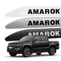 Friso Lateral Porta para Amarok 2010 a 2025 Cabine Dupla Ponta Facao com Nome em Adesivo