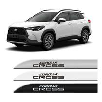 Friso Lateral Porta Toyota Corolla Cross Cor Original Prata