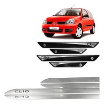 Friso Lateral Prata Clio 4 Portas + Soleira Resinada 4 Peças Friso Lateral Prata Clio 4 Portas + Soleira Resinada 4 Peças