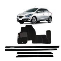 Friso Lateral Preto Onix + Tapete Bordado