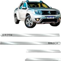 Friso Lateral Renault Oroch 2015 a 2022 Mod Estreito Personalizado Cromado Auto Colante 4pcs