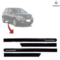 Friso Lateral Renault Sandero Preto Nacré - Kit com 4 Frisos