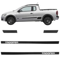 Friso Lateral Saveiro Trooper G5 Preto