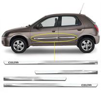 Friso Lateral Slim Celta 2007 a 2015 Kit Cromado Personalizado 4 Portas